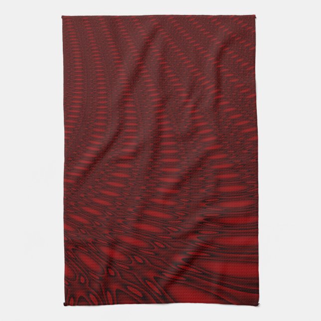 Serviette de cuisine Octopus Tentacles Rouge (Vertical)
