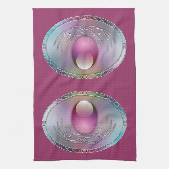 Serviette de cuisine OEufs de Pâques (Vertical)