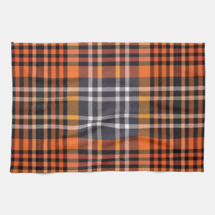 Serviette de cuisine Orange Plaid Thanksgiving Fal