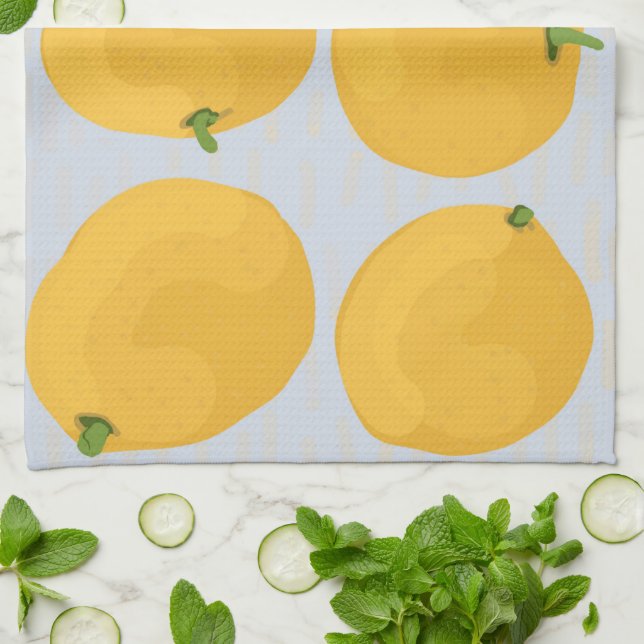 Serviette de cuisine oranges (Plié)