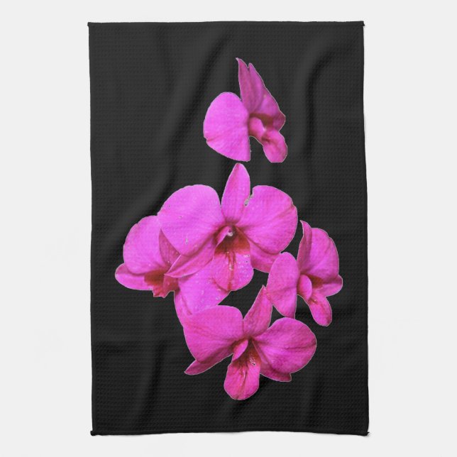 Serviette de cuisine - orchidée de Cooktown (Vertical)
