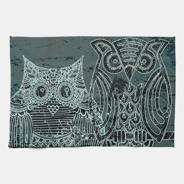 Serviette de cuisine Owl 16" x 24" (Horizontal)