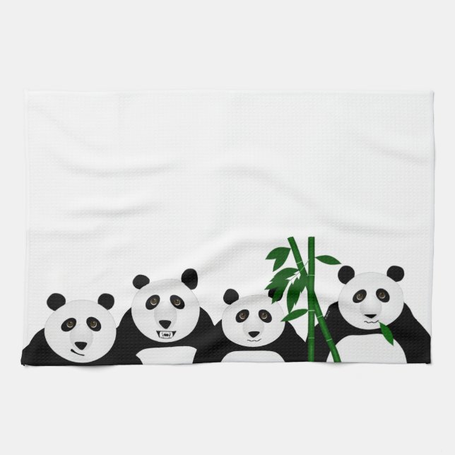 Serviette de cuisine Pandas (Horizontal)