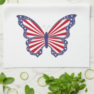 Serviette de cuisine Patriotique Rouge Blanc & Ble