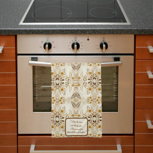 Serviette de cuisine personnalisable Fleur de ferm