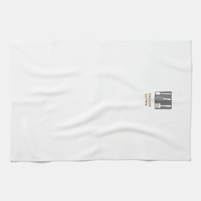 Serviette de cuisine personnalisée (Horizontal)