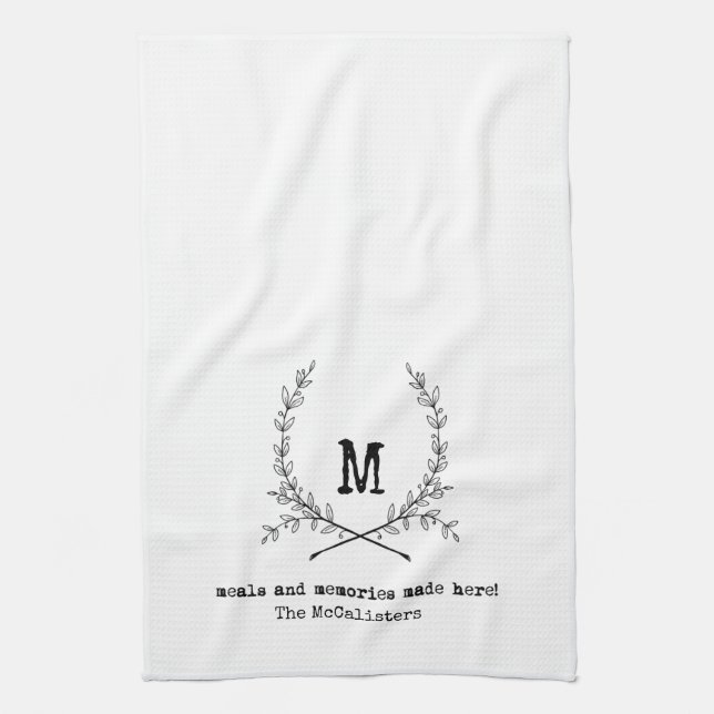 Serviette de cuisine personnalisée (Vertical)