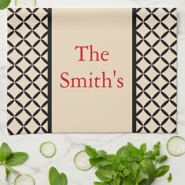 Serviette de cuisine personnalisée (Plié)