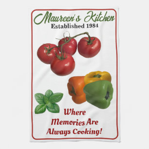 Serviette de cuisine personnalisée "Ajouter votre