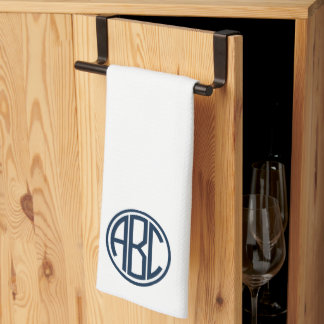 Serviette de cuisine personnalisée avec monogramme