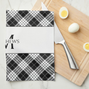 Serviette de cuisine personnalisée avec monogramme