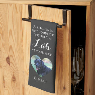 Serviette de cuisine personnalisée avec photo et n