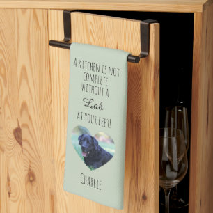 Serviette de cuisine personnalisée avec photo et n