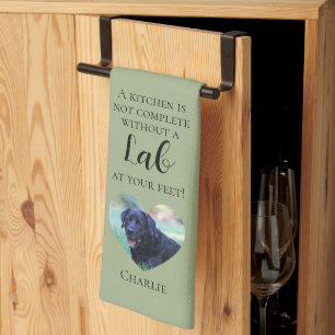 Serviette de cuisine personnalisée avec photo et n