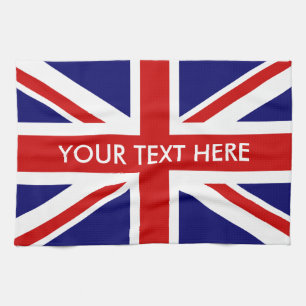 Serviette de cuisine personnalisée British Union J