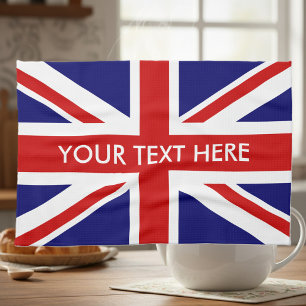 Serviette de cuisine personnalisée British Union J