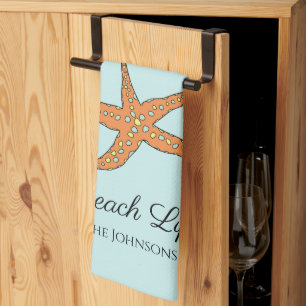 Serviette de cuisine personnalisée étoile de mer B