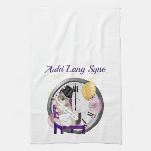 Serviette de cuisine personnalisée par chaton de