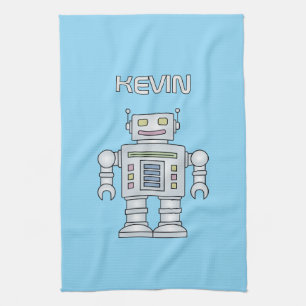 Serviette de cuisine personnalisée robot jouet mig
