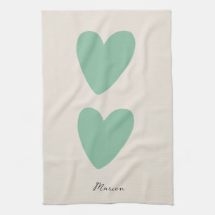 Serviette de cuisine personnalisée Seafoam Green M