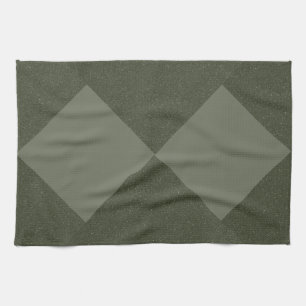 Serviette de cuisine personnalisée vert mousse – D