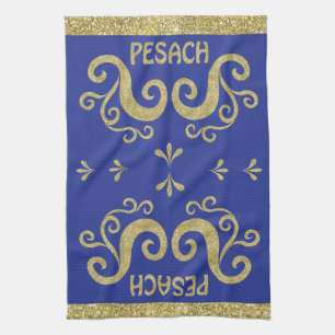 Serviette de cuisine "Pesach Gold passover"