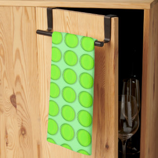 Serviette de cuisine - Points verts sur Arrière -