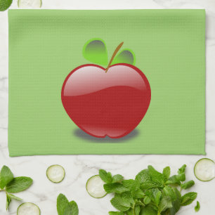 Serviette de cuisine Pomme Rouge