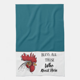 Serviette De Cuisine Poulet Bénir Tous Ceux Qui