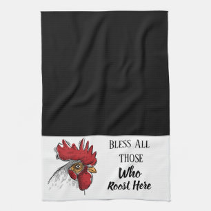 Serviette De Cuisine Poulet Bénir Tous Ceux Qui
