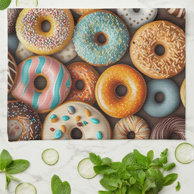 Serviette de cuisine pour beignets (Plié)