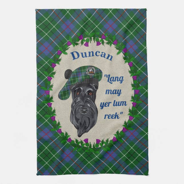Serviette de cuisine pour chien Duncan Scottie (Vertical)