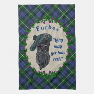 Serviette de cuisine pour chien écossais Forbes