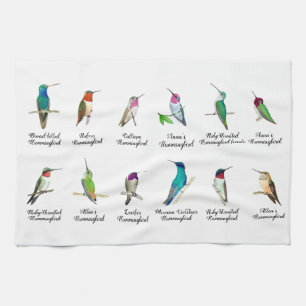 Serviette de cuisine pour colibris nord-américains