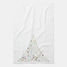 Serviette de cuisine pour l'arbre de Noël avec pai