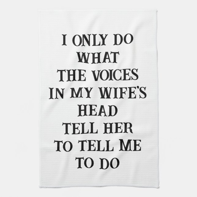Serviette de cuisine pour mari et femme (Vertical)