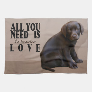 Serviette de cuisine pour marionnettes Labrador