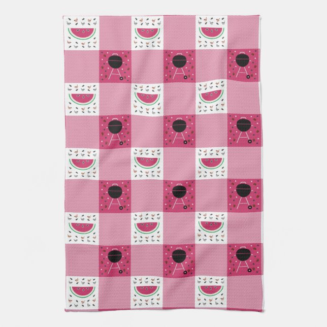 Serviette de cuisine pour pique-nique d'été (Vertical)
