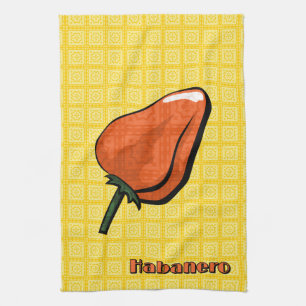 Serviette de cuisine pour poivrons Habanero Chili