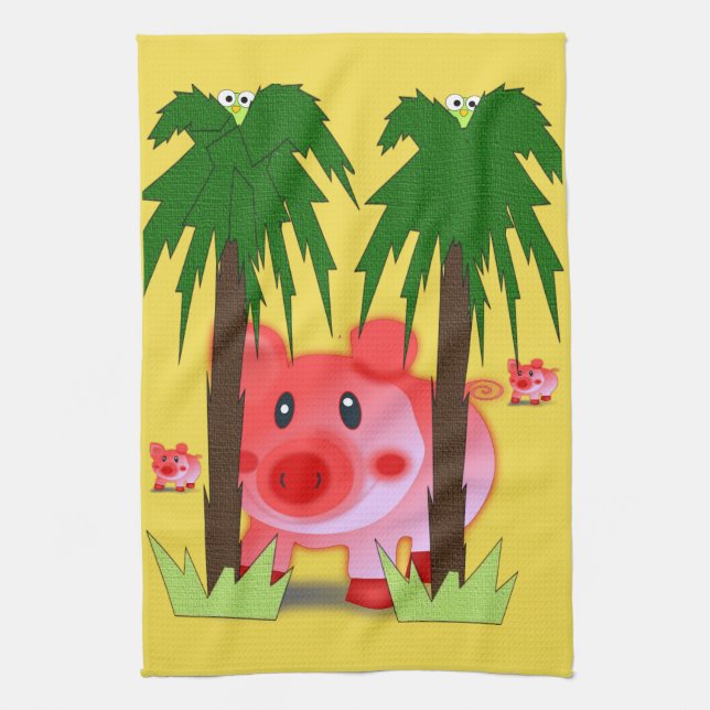 Serviette de cuisine pour porc (Vertical)