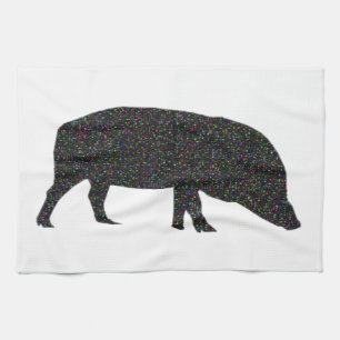 Serviette de cuisine pour porc mousseux