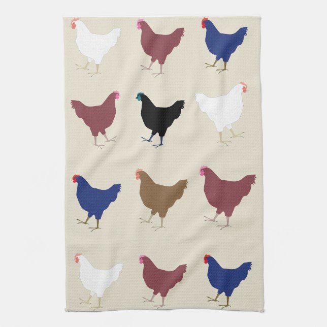 Serviette de cuisine pour poulets (Vertical)