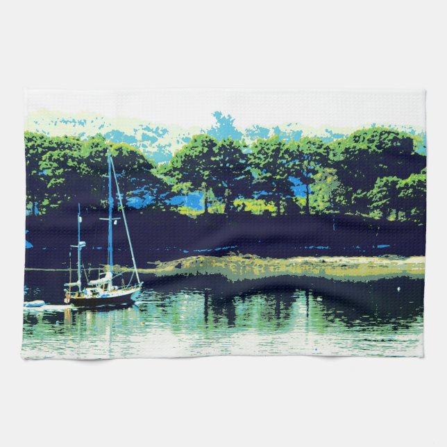 serviette de cuisine pour voilier de croisière (Horizontal)