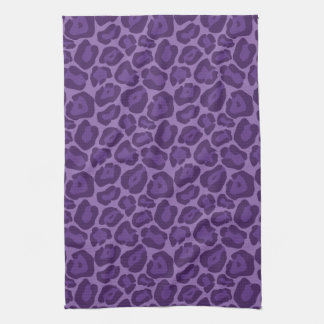Serviette de cuisine pourpre Girly de motif de