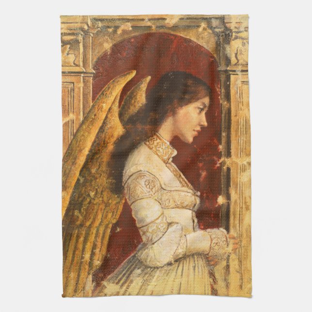 Serviette de cuisine pré-Raphaelite Angel (Vertical)