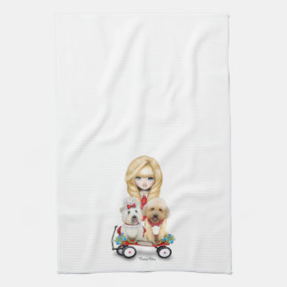 Serviette de cuisine précieuse de la cargaison de
