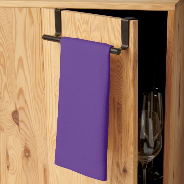 Serviette de cuisine - Purp lumineux ; le (Pliage en tiers)