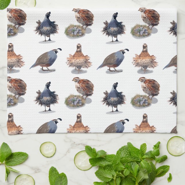 Serviette de cuisine Quail (Plié)