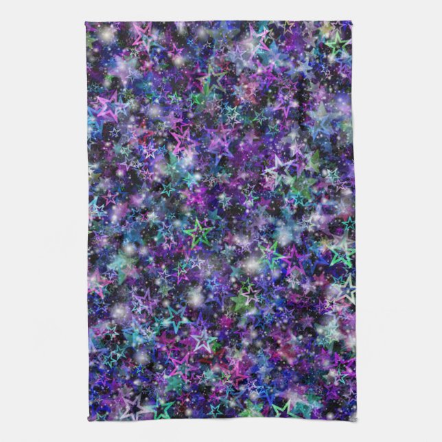 serviette de cuisine rainbow stars (Vertical)