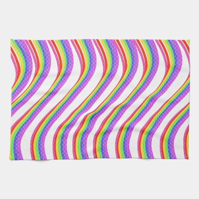 Serviette de cuisine Rainbow Swirl (Horizontal)